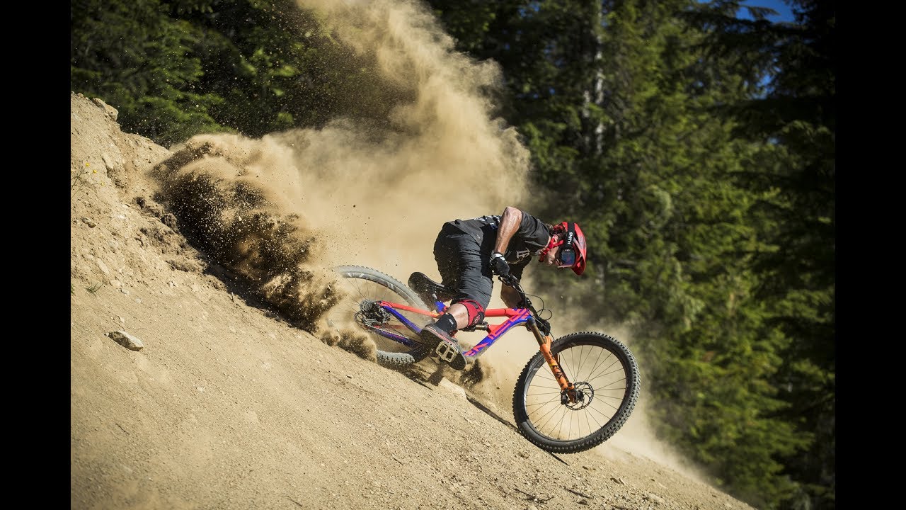 Chris Kovarik in Whistler on the new Intense Carbine