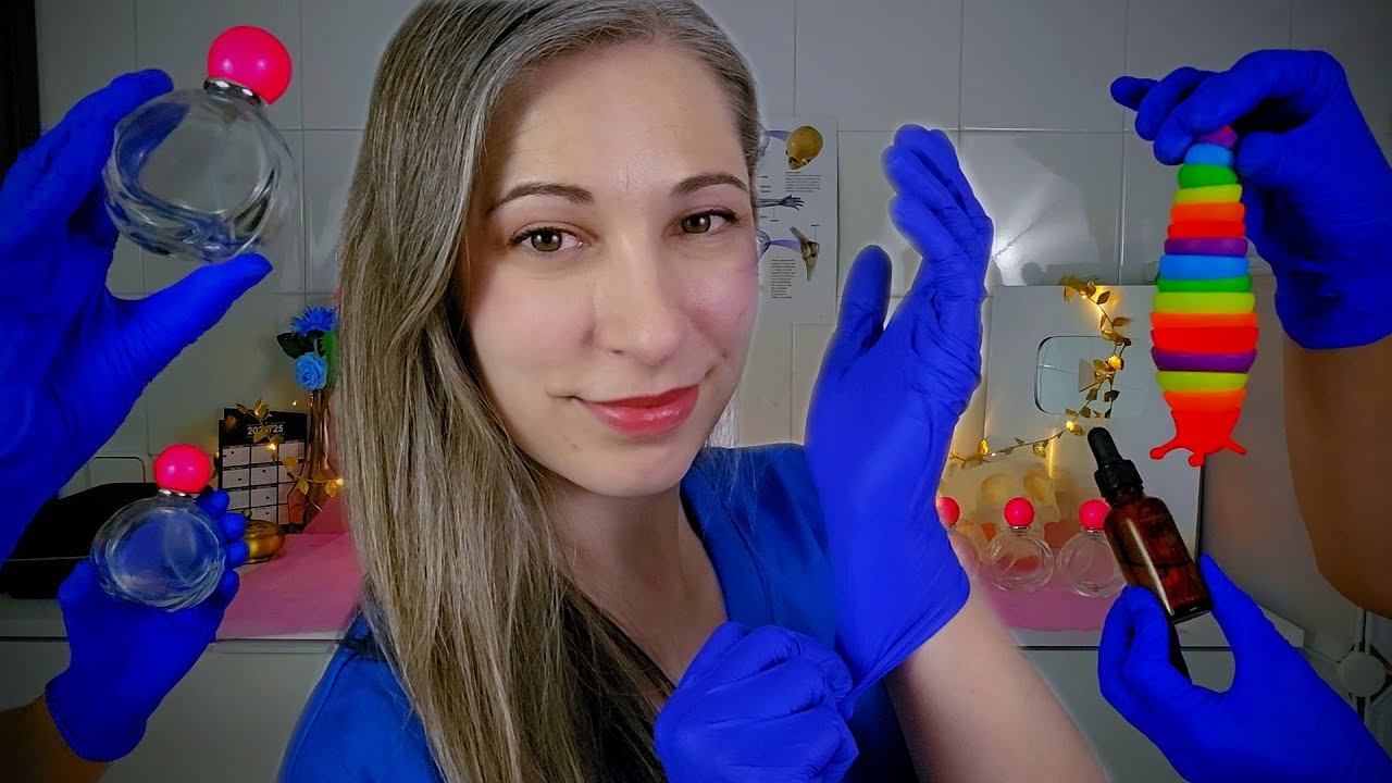 ASMR Médico Detallado | Evaluación de Nervios Craneales + Relax