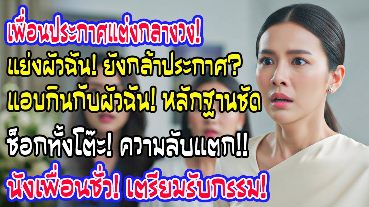 เพื่อนสนิทประกาศแต่งงานในงานสาวๆ ฉันถามกลับว่ากำลังนอกใจกับสามีฉันอยู่ไม่ใช่เหรอ ทั้งวงเงียบกริบ