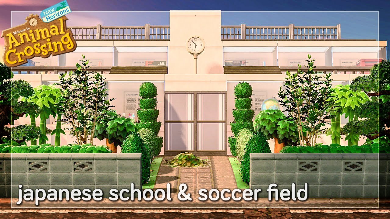 School 🏫 // Animal Crossing Japanese island // Speed Build
