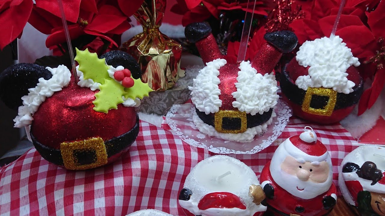 manzanas decoradas para  navidad