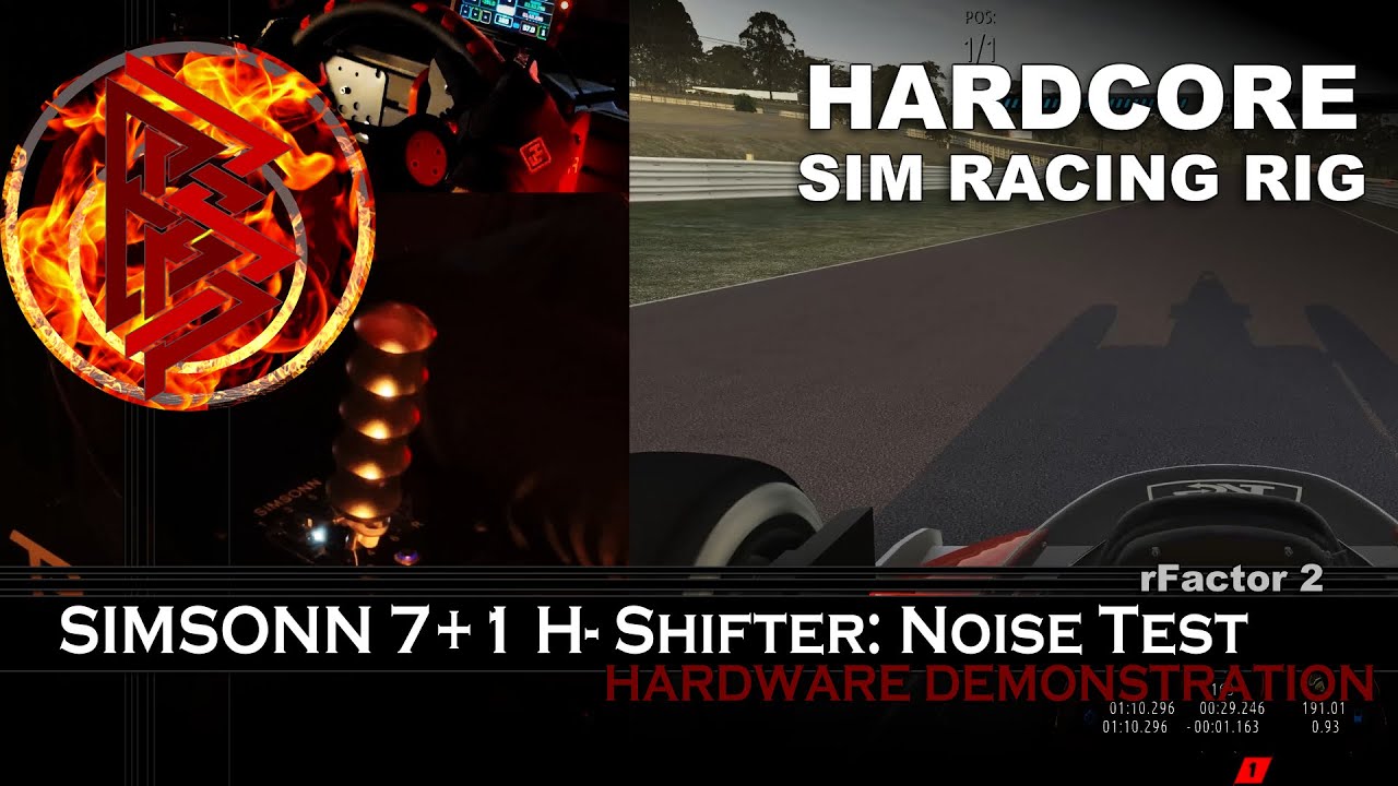 SIMSONN 7+1 H-Shifter: Noise Test - HARDCORE SIM RACING RIG | rFactor 2 [PC]