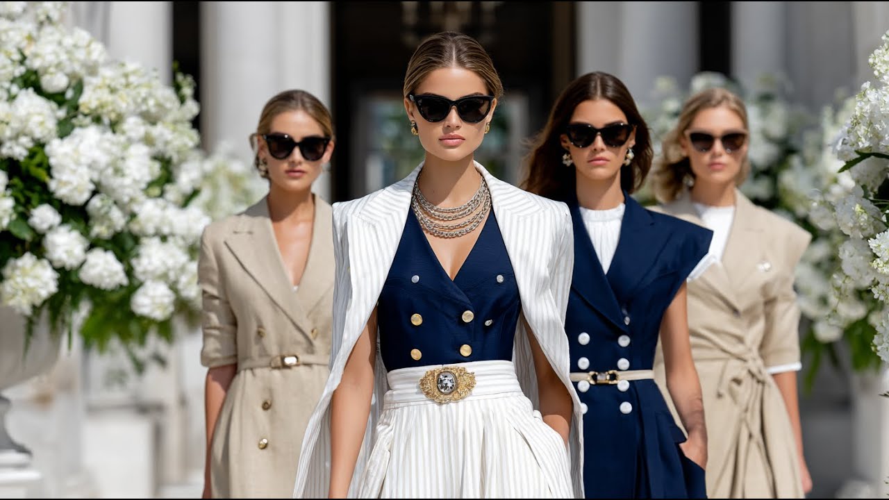 Ralph Lauren Spring/Summer 2026 | Taupe, Cream & Navy – Elegant Women’s Edit