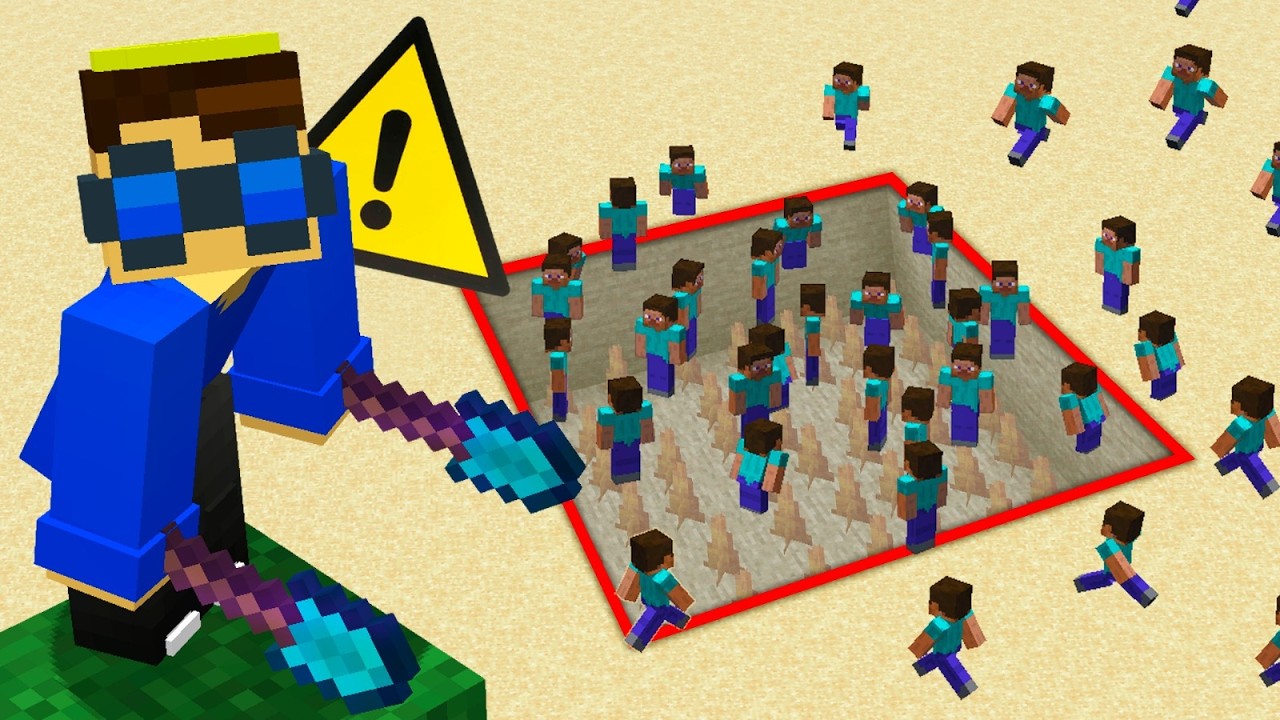 300 JOGADORES vs ARMADILHAS PROIBIDAS no Minecraft