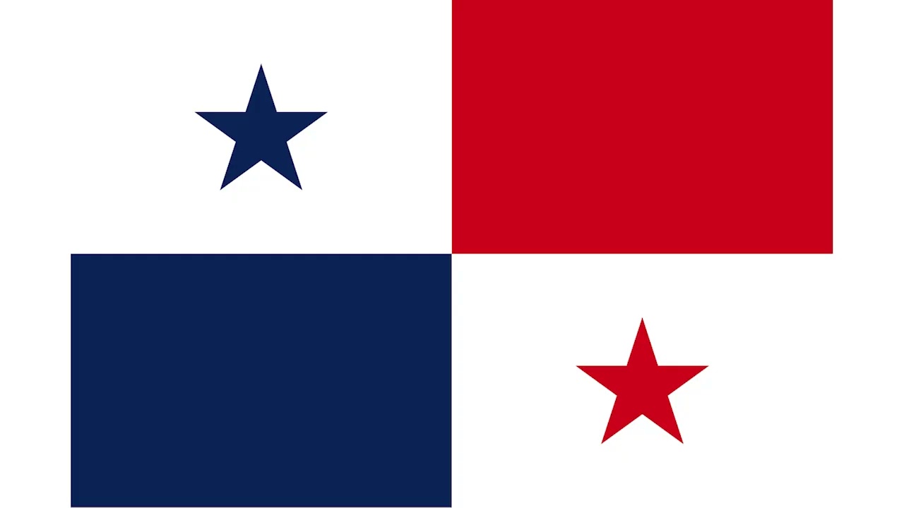 12 hours: Flag of Panama. Bandera de Panamá.