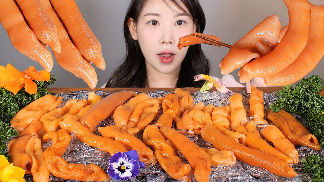웜🪱톤🐶🔥 남해산 제철 참개불 먹방 Spoon Worm [eating show] mukbang korean food