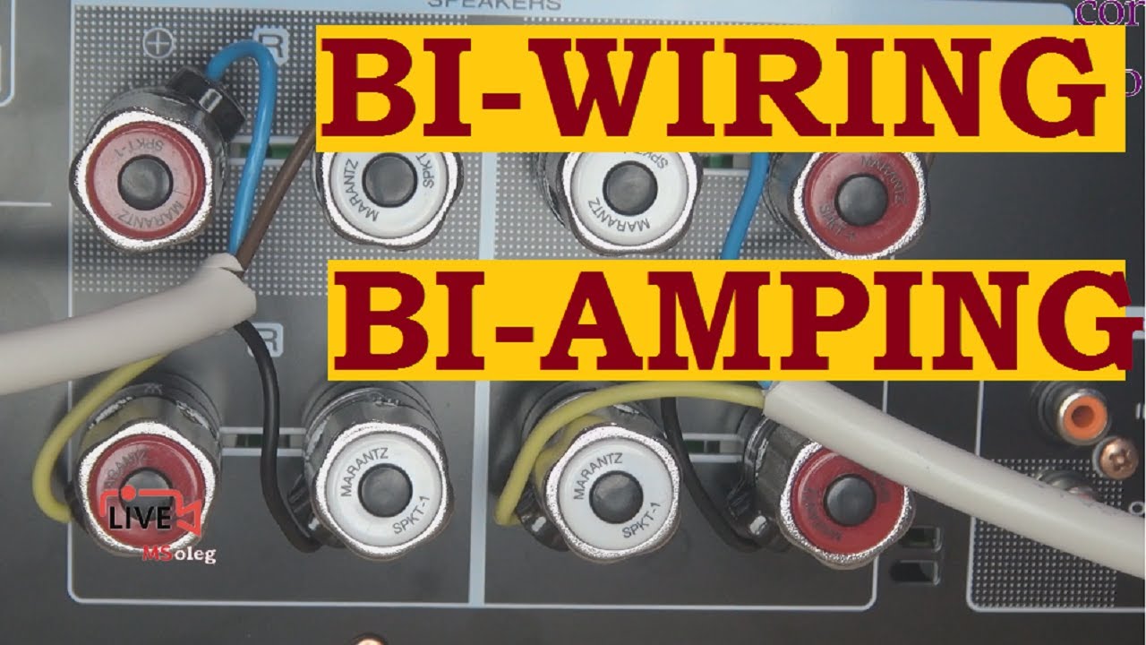 Bi-wiring (бивайринг) и bi-amping (биампинг) подключение акустической системы  и усилителя.