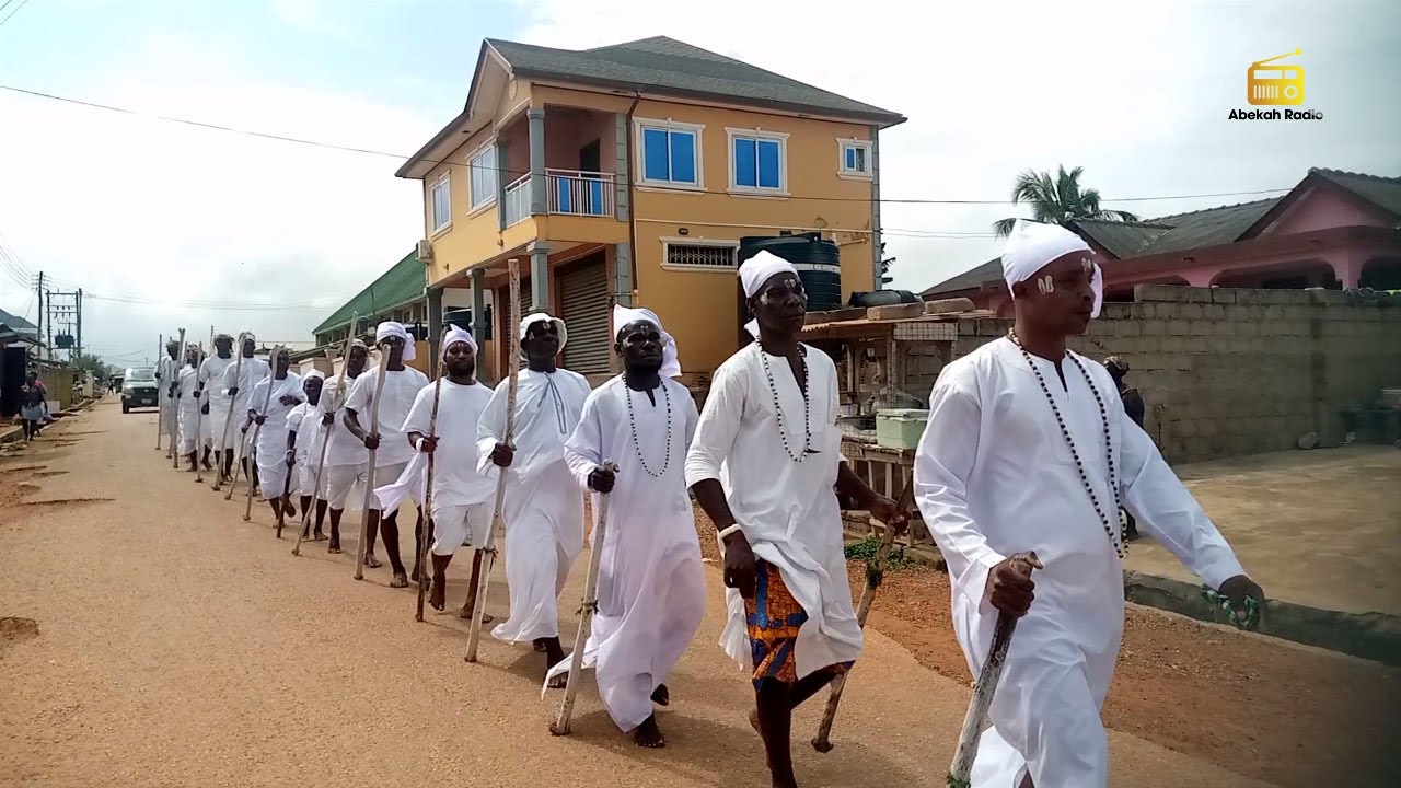 Awudu Rituals By Priests Of Senya Beraku And Nkyɛw Ano Paternal Clan