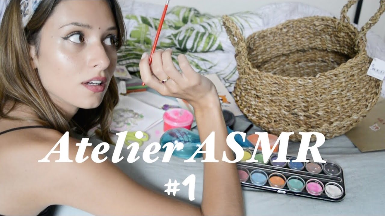 ASMR FRANÇAIS - Atelier ASMR : on colorie, on peint, on parle ! (Foam en bonus)