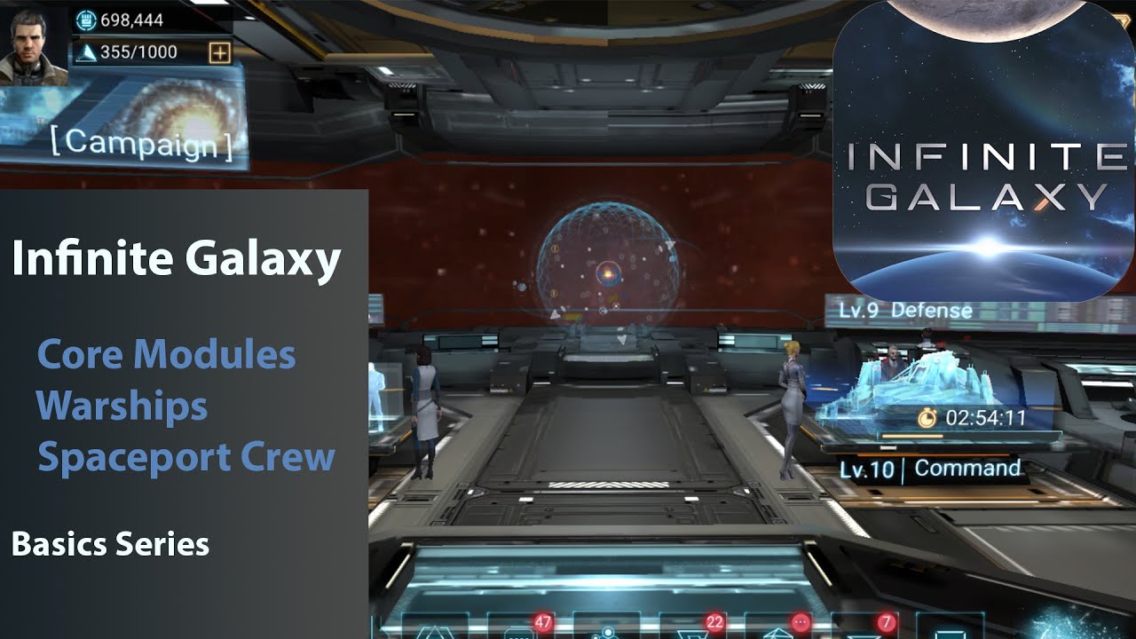 Infinite Galaxy - Core Modules, Warships, Crew and Missions
