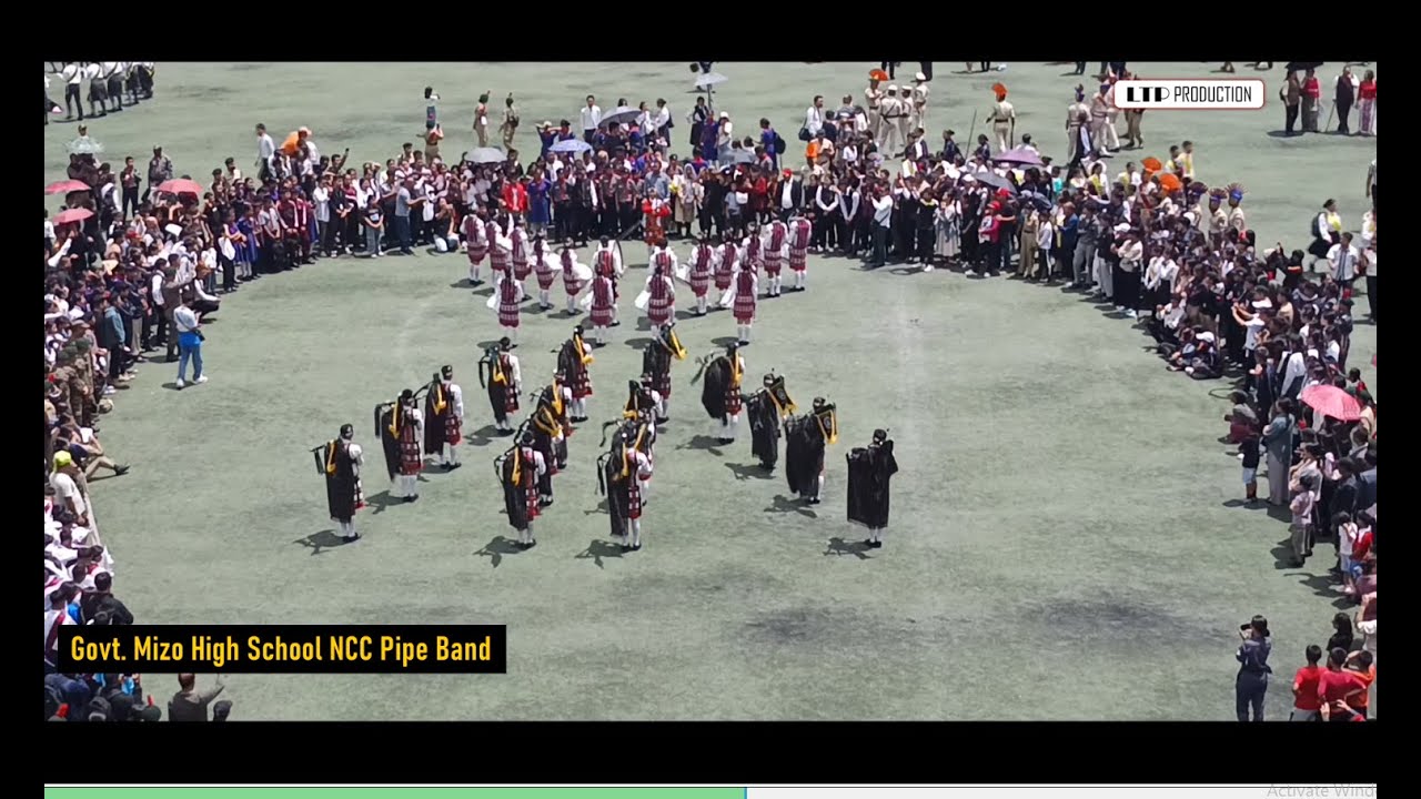 Govt Mizo High School NCC Pipe Band | I Day 2025, Lammual