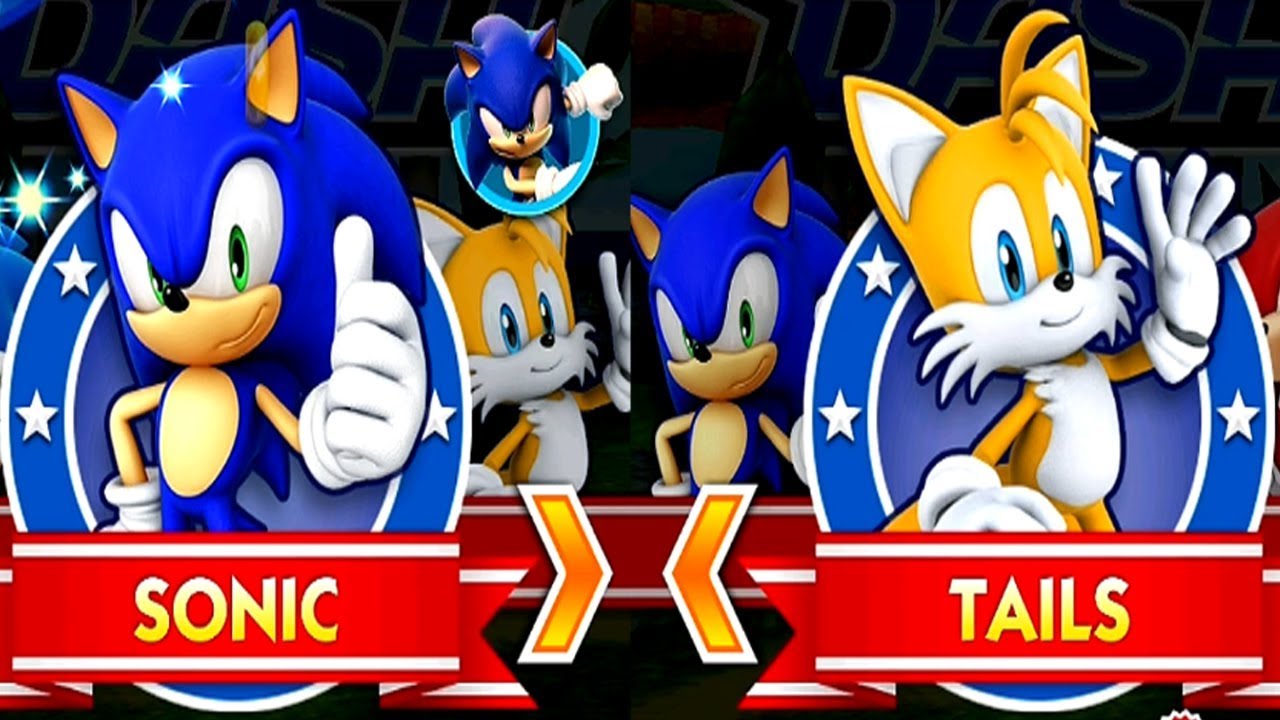 Sonic Dash SONIC VS TAILS Android iPad (iOS) Gameplay HD