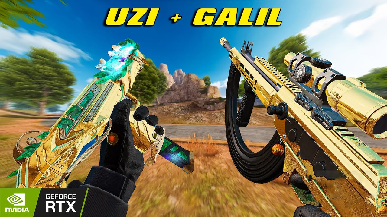 UZI Jadespike + Galil scope 6 Blood Strike Max Graphic Random squad 2 Match