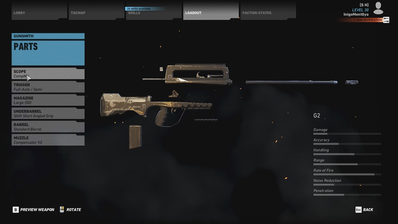 Ghost Recon Wildlands - G2 Famas Loadout - Best Mods / Attachments - Gun Guide