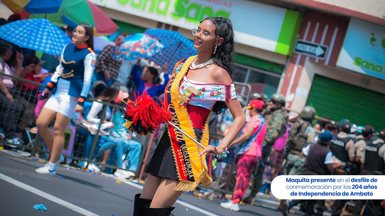 Desfile del 12 de Noviembre Independencia de Ambato