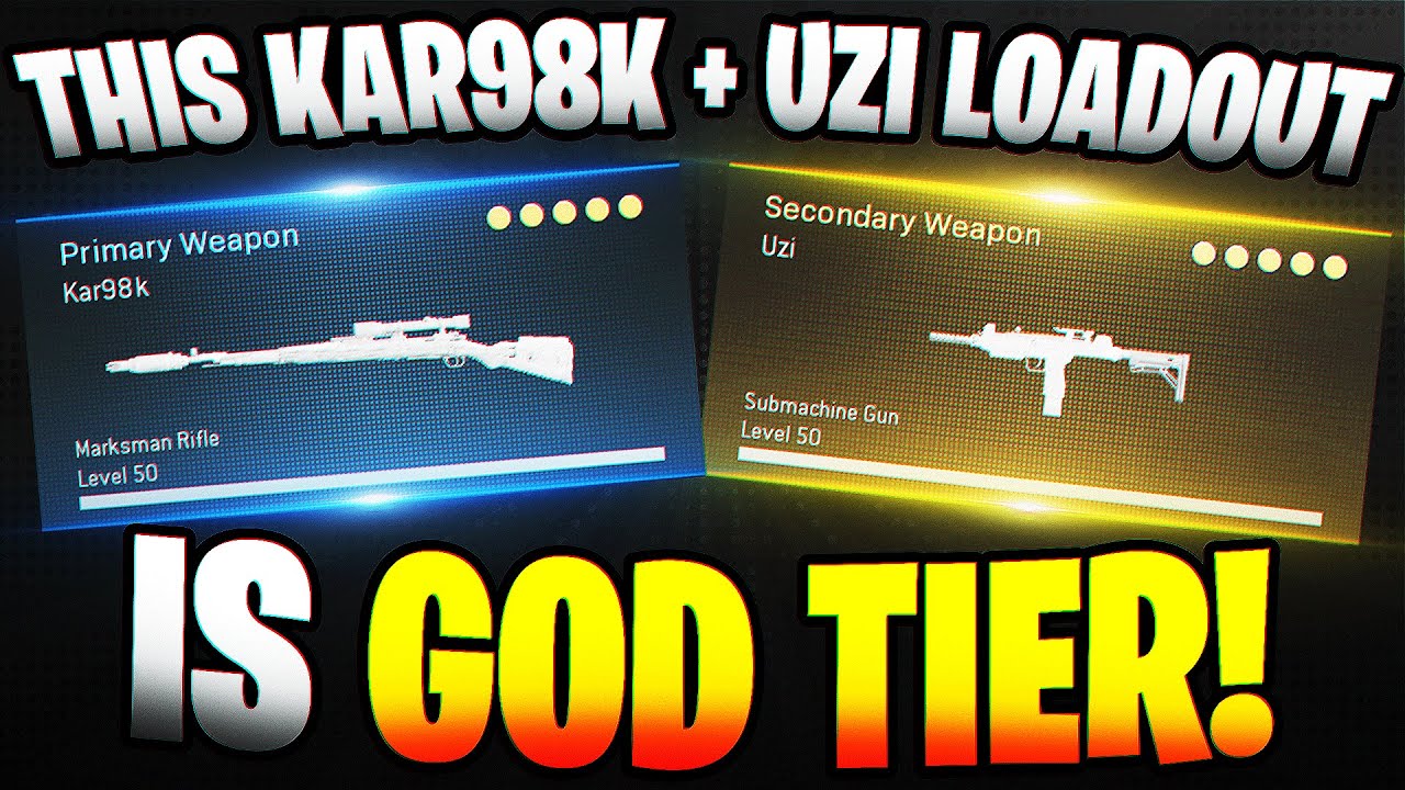 THE UZI IS THE BEST SECONDARY FOR THE KAR98K! #FaZe5 (Warzone Loadout & Gameplay)
