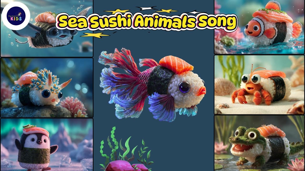 ABC Sea Animals Song 10TH125 | Learn Ocean Animals A to Z | Fun Nursery Rhyme |#abcdsong