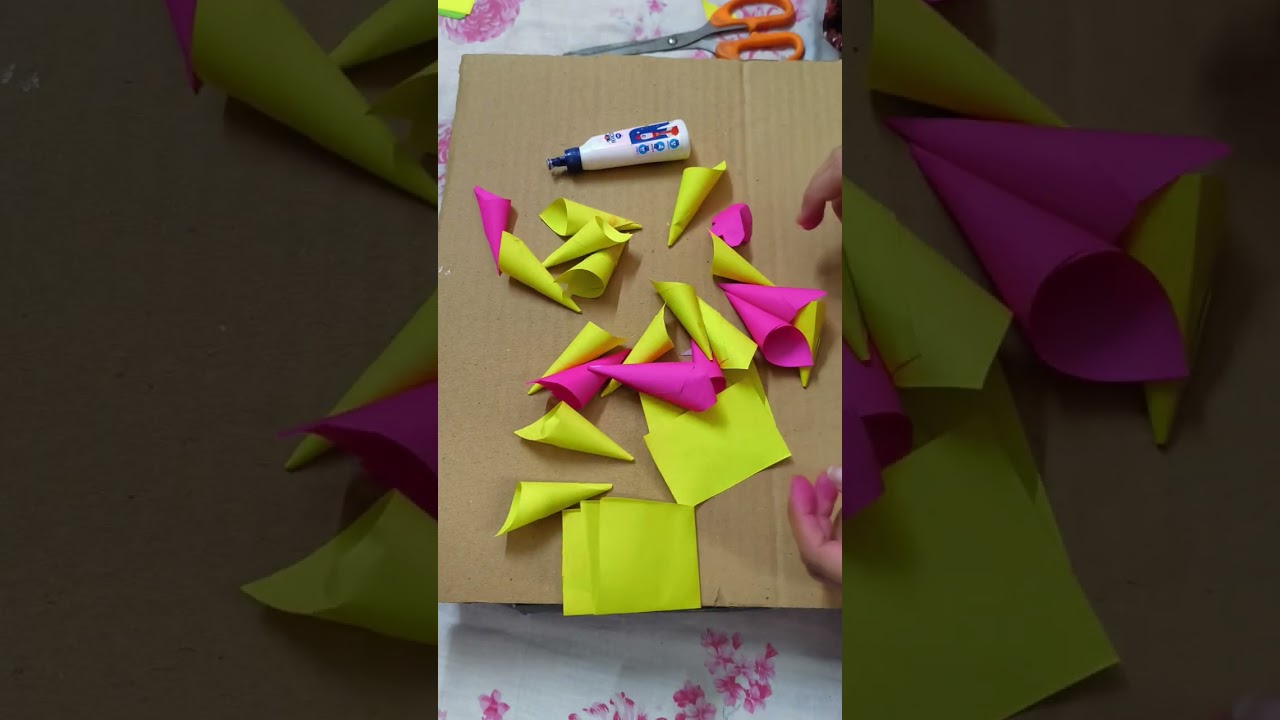 DIY Hanging Paper Flowers | Easy Room Decor Tutorial | Paper Symphony 🌸 #homemadepapercraft 