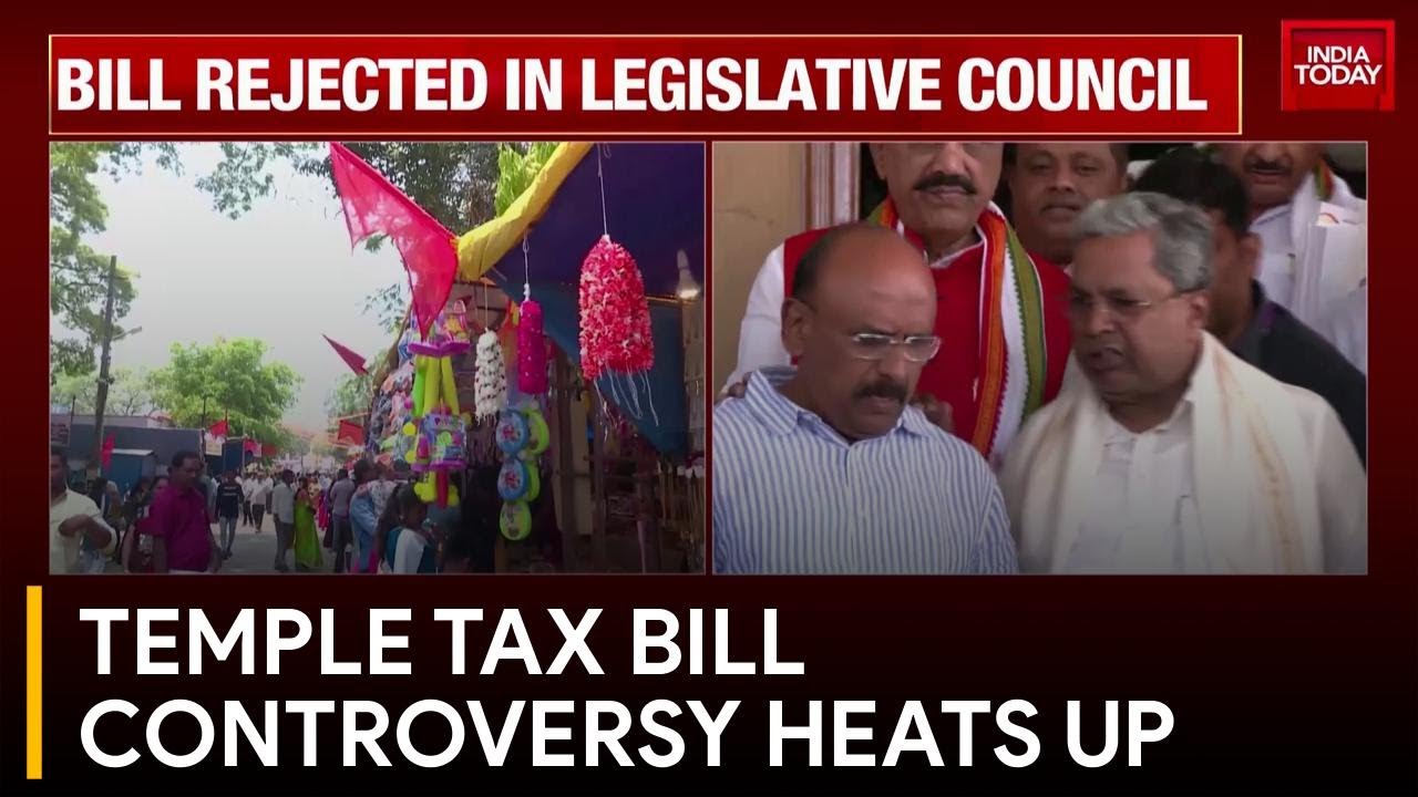 Karnataka CM Accuses BJP of Misinformation on Temple Tax Bill | India Today News