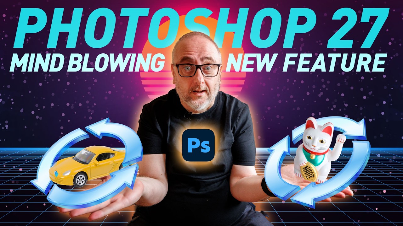 Photoshop 27.5: Incredible New AI Tool Rotates 2D Objects in 3D