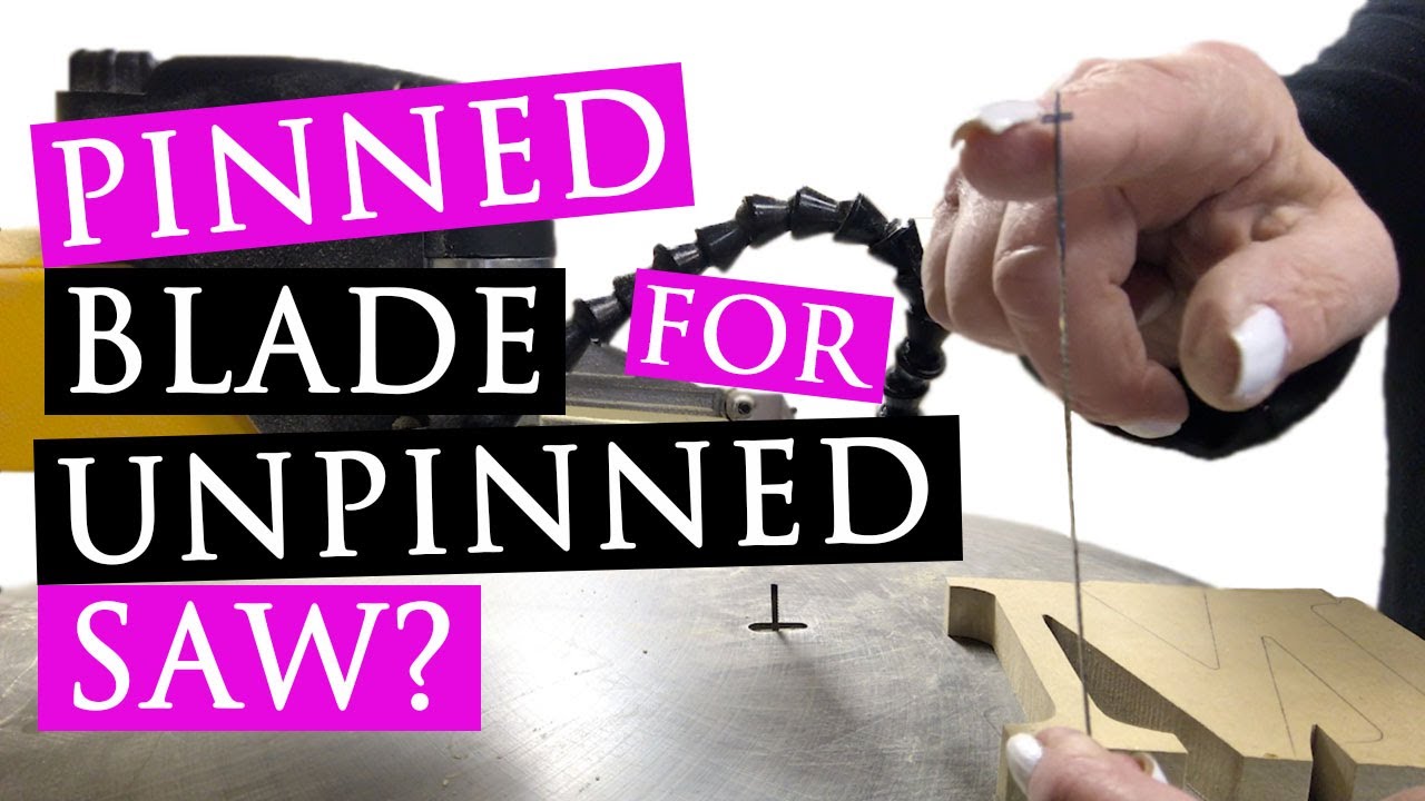 Can you use a pinned blade on an unpinned blade scroll saw?