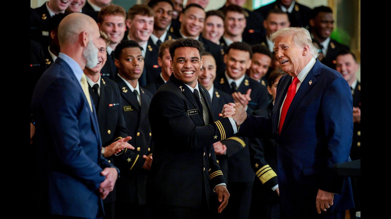 LIVE: Trump Participates in the Commander in Chief Trophy Presentation