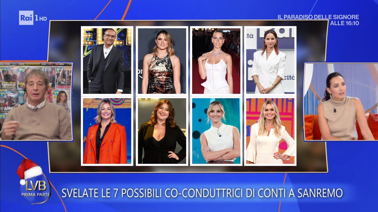 Ultimissime Sanremo 2026: conduttori, conduttrici e super ospiti - La volta buona 11/12/2025