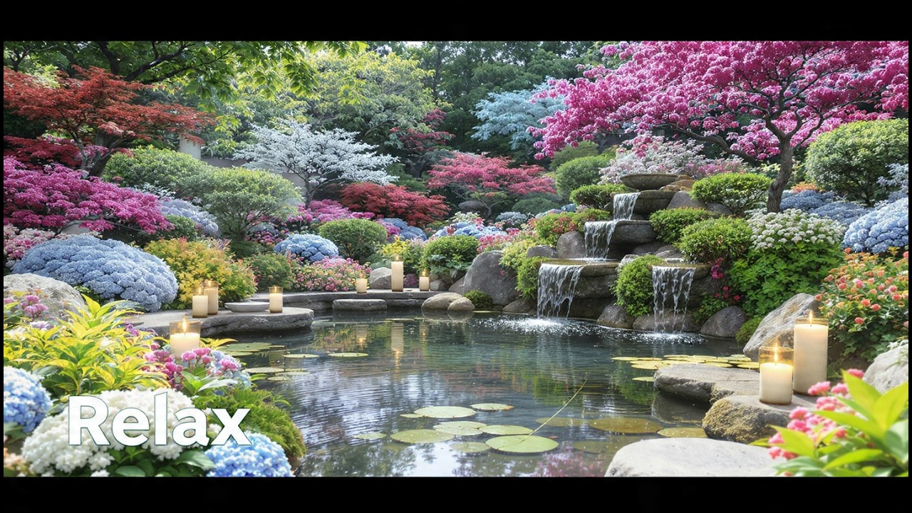 Healing Zen Water Sounds for Anxiety Relief and Night Relaxation | Live Stream