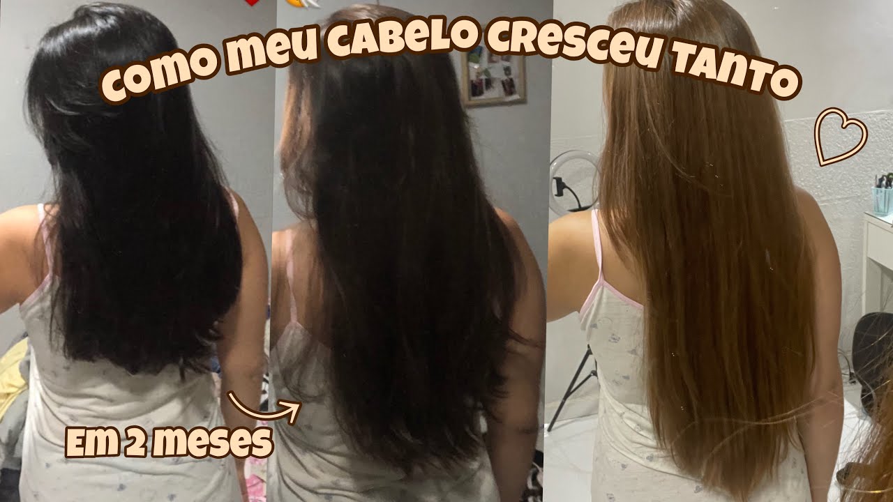 O QUE FIZ PRO MEU CABELO CRESCER TANTO EM MENOS DE 3 MESES💁🏻‍♀️