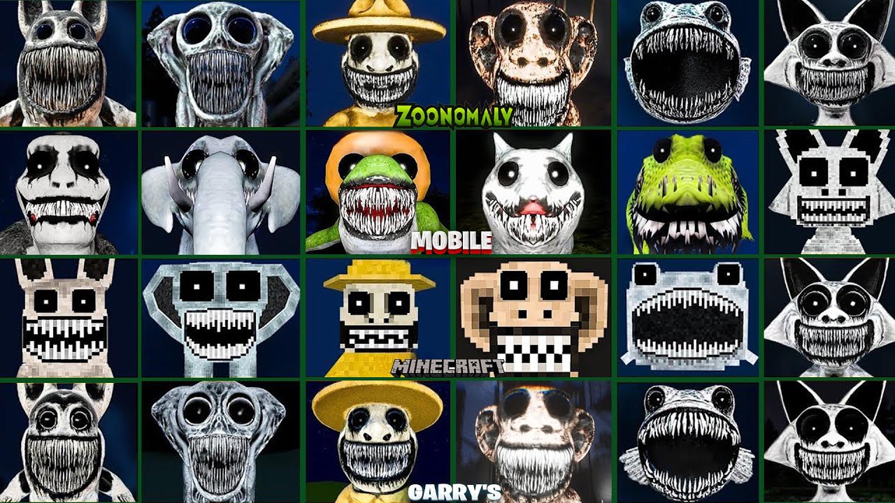 Zoonomaly ALL JUMPSCARES vs MOBILE vs MINECRAFT vs GARRY'S MOD!