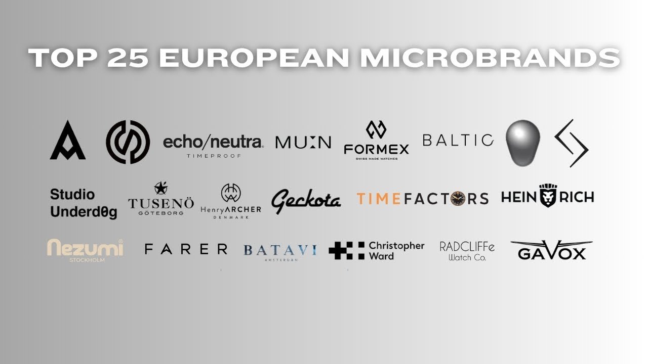 Top 25 European microbrands | Featuring Baltic, Formex, Farer, Christopher Ward and more
