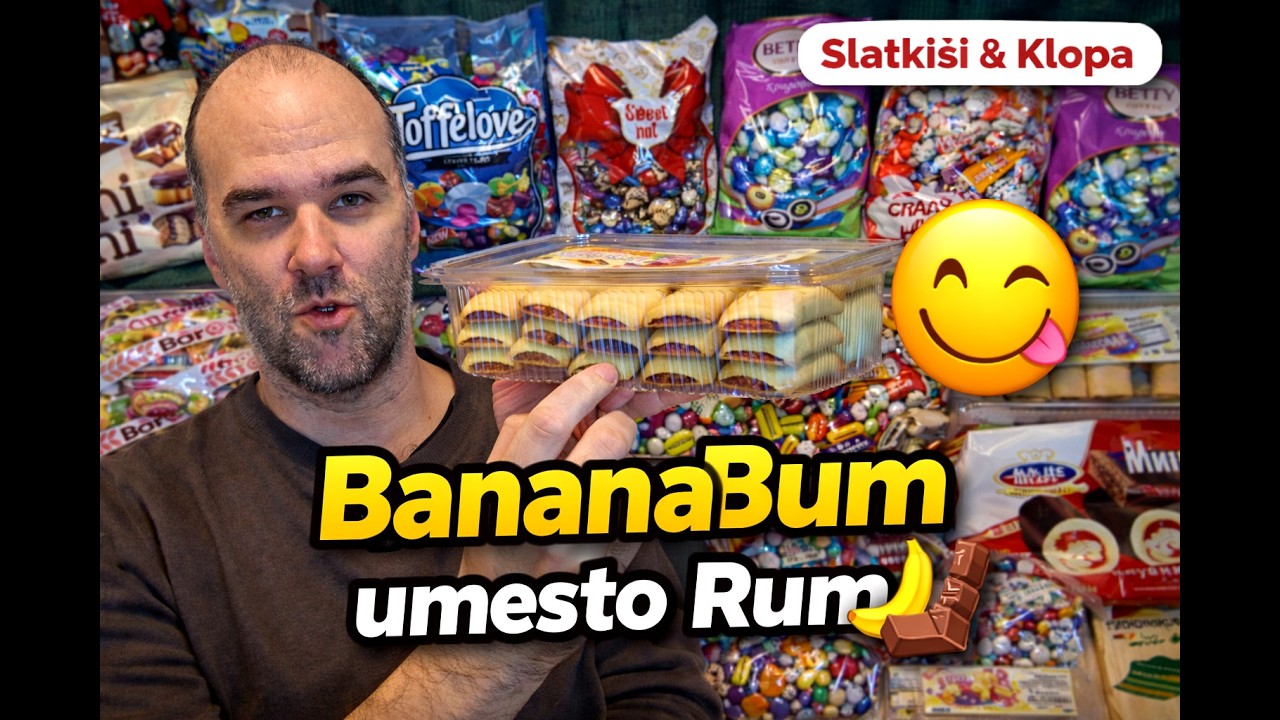 Najeftiniji slatkiš u MERE?! Banana Bum umesto Rum | Degustacija 🍌🍫😋🔥