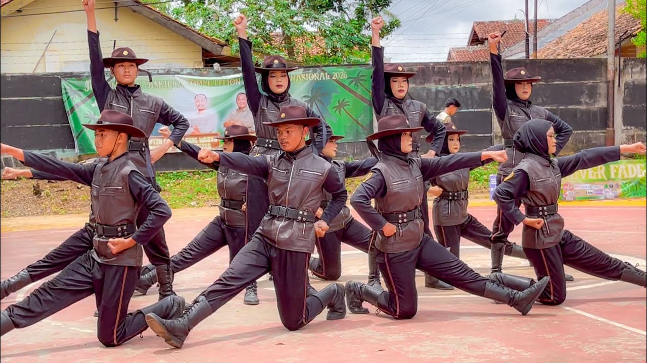 MERINDING! PASKIBRA SMAS PERINTIS 1 BANDAR LAMPUNG AT LKBB SMALAN PASKIBRA COMPETITION