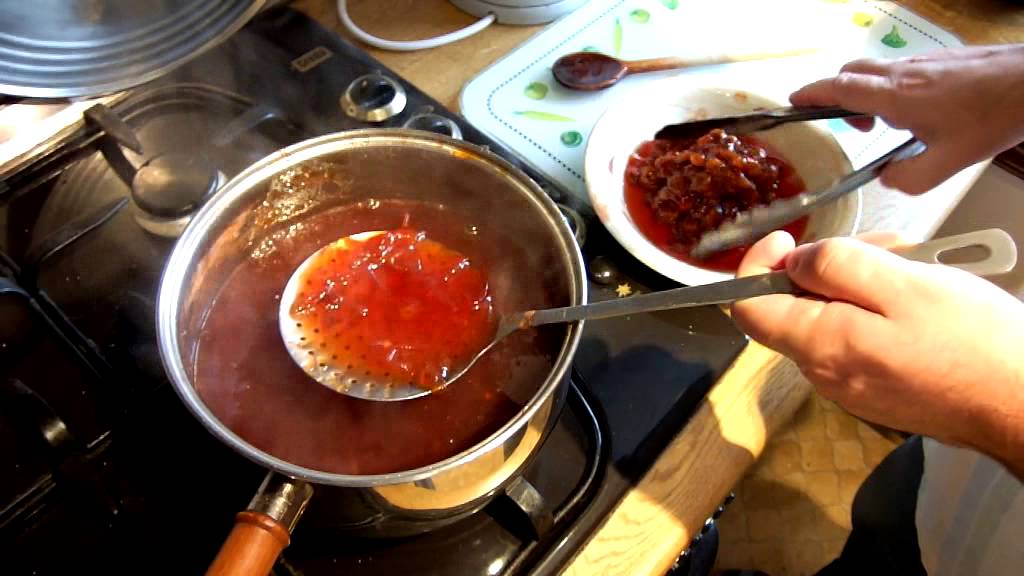 Making Cherry-Plum Jam