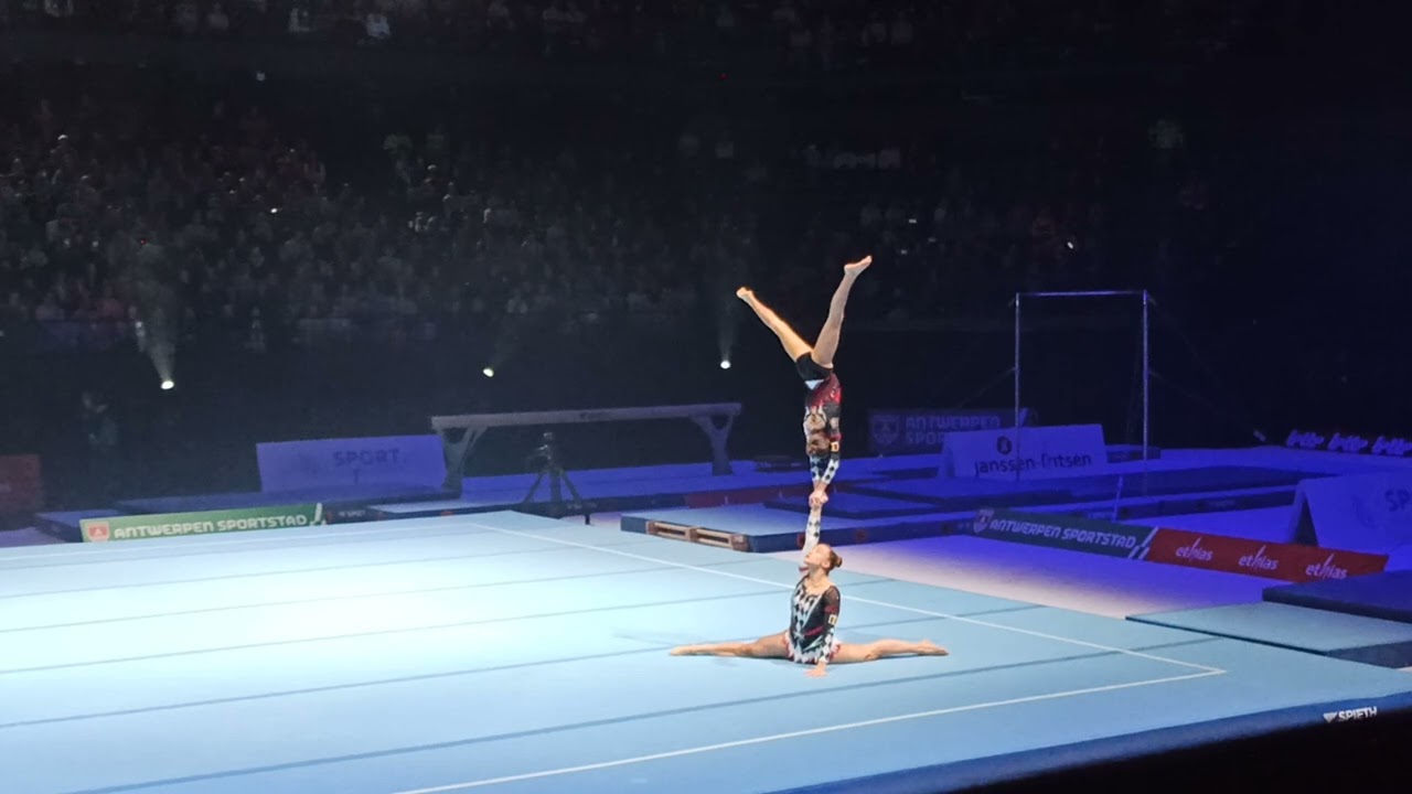 Gymgala 2024, acrogym dames duo, Silke en Maysae