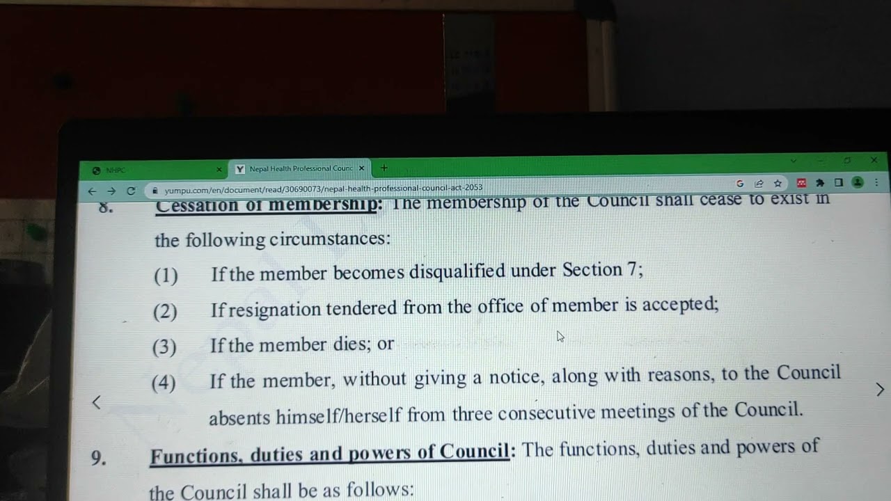 Nepal health professional council act - 2053