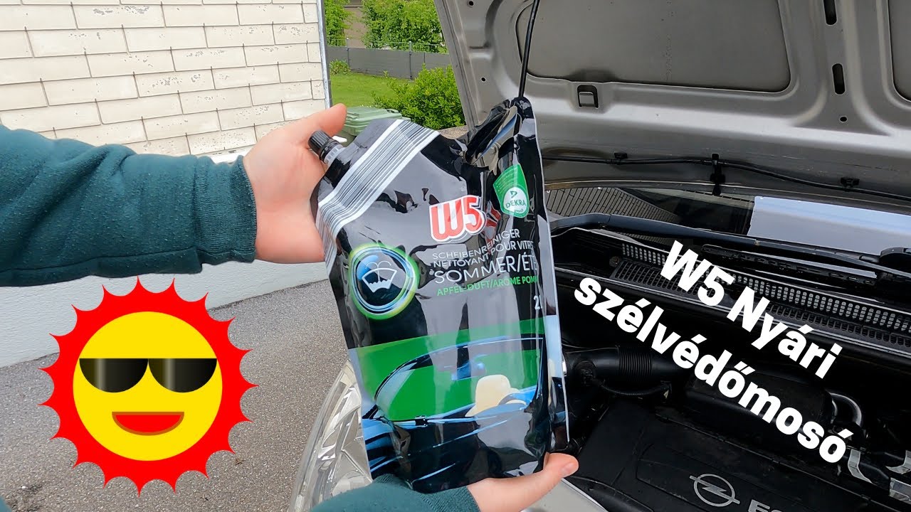 Nyári szélvédőmosó a Lidl-ből? | W5 alma illatú szélvédőmosó folyadék