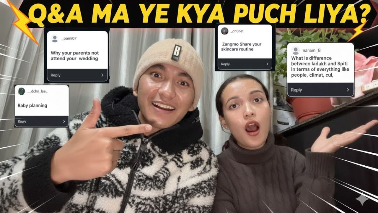 Q&A MA YE KYA PUCH LIYA ? 🤣🙄. #dailyroutine #ladakhivlogger #spitivlog 