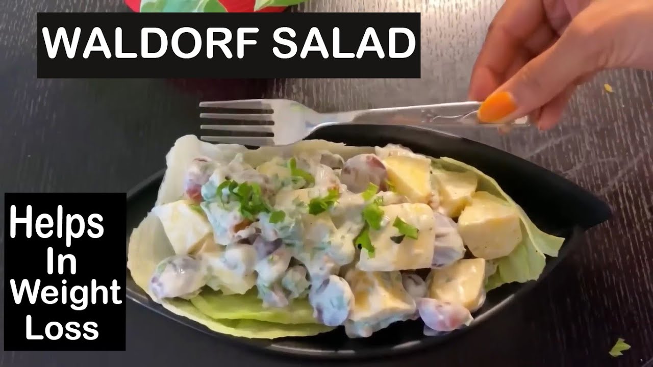 Waldorf Salad | Healthy And Tasty Salad | Easy To Make Salad At Home | IMWOW