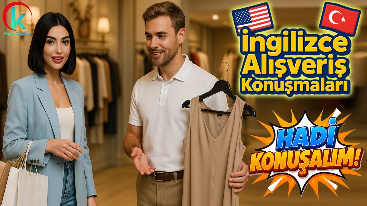 🛍️ İngilizce Alışveriş Konuşmaları | Kolay İngilizce ile Fiyat Sor, Ürün Al!