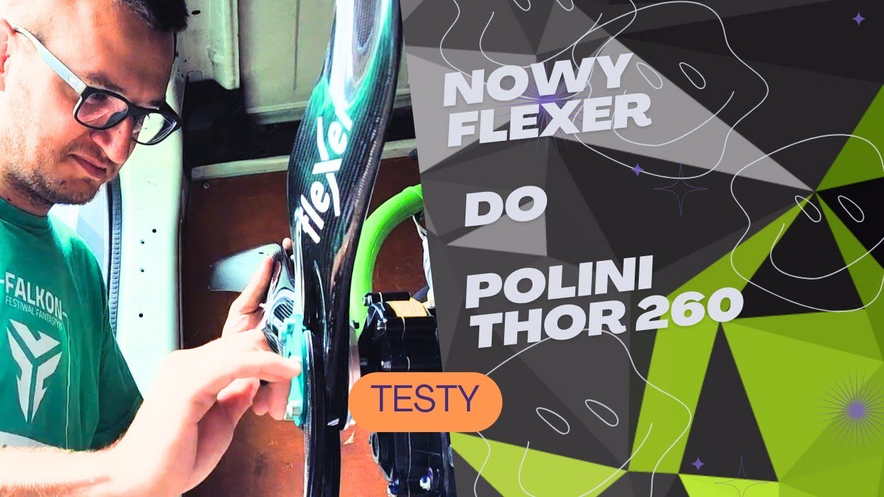Test śmigła Flexer 140cm do silnika Polini Thor 260