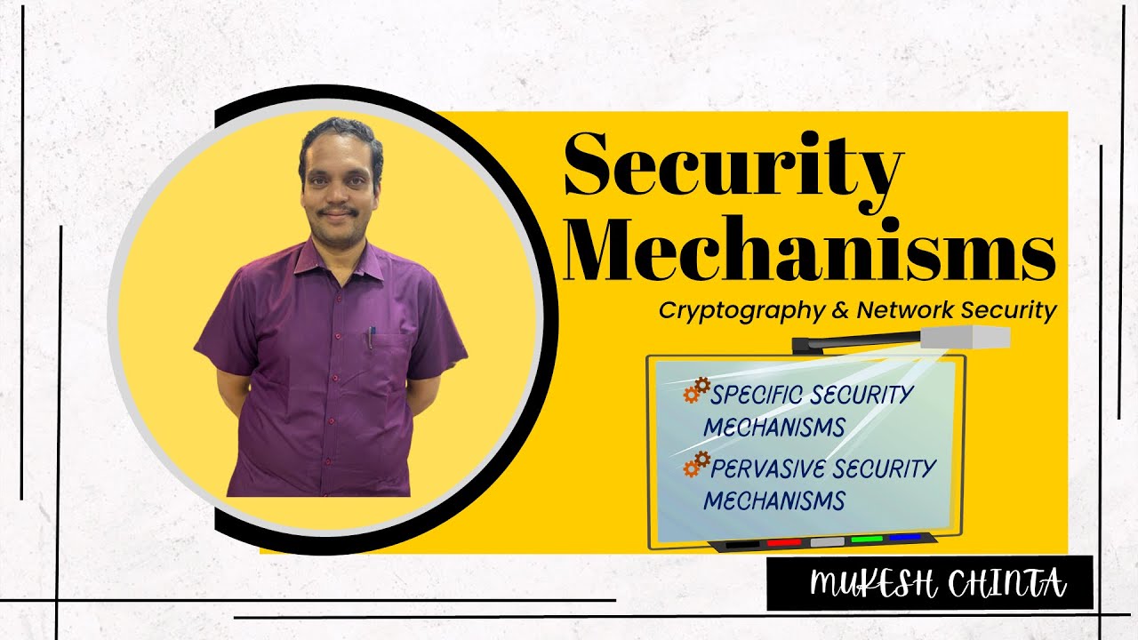 Security Mechanisms - Specific & Pervasive mechanisms || Relationship between Services & Mechanisms.