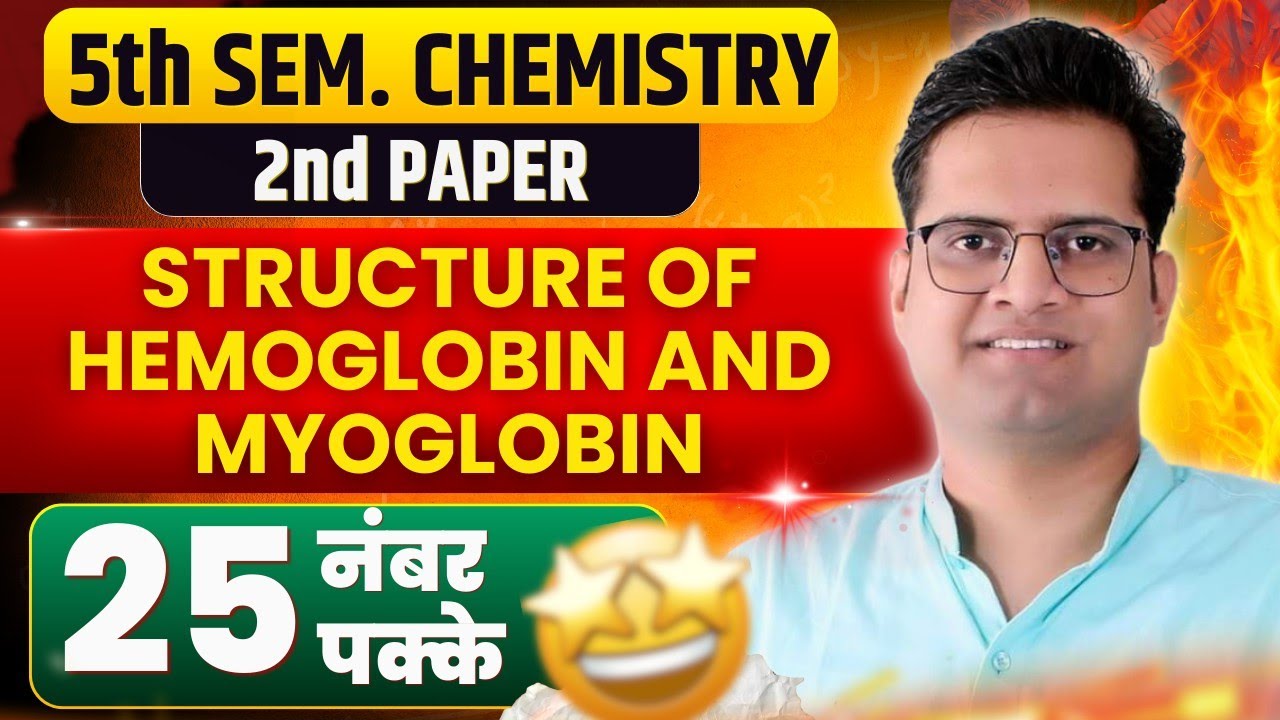 Structure Of Hemoglobin & Myoglobin!B.Sc 5th Semester Chemistry!Be DKDian
