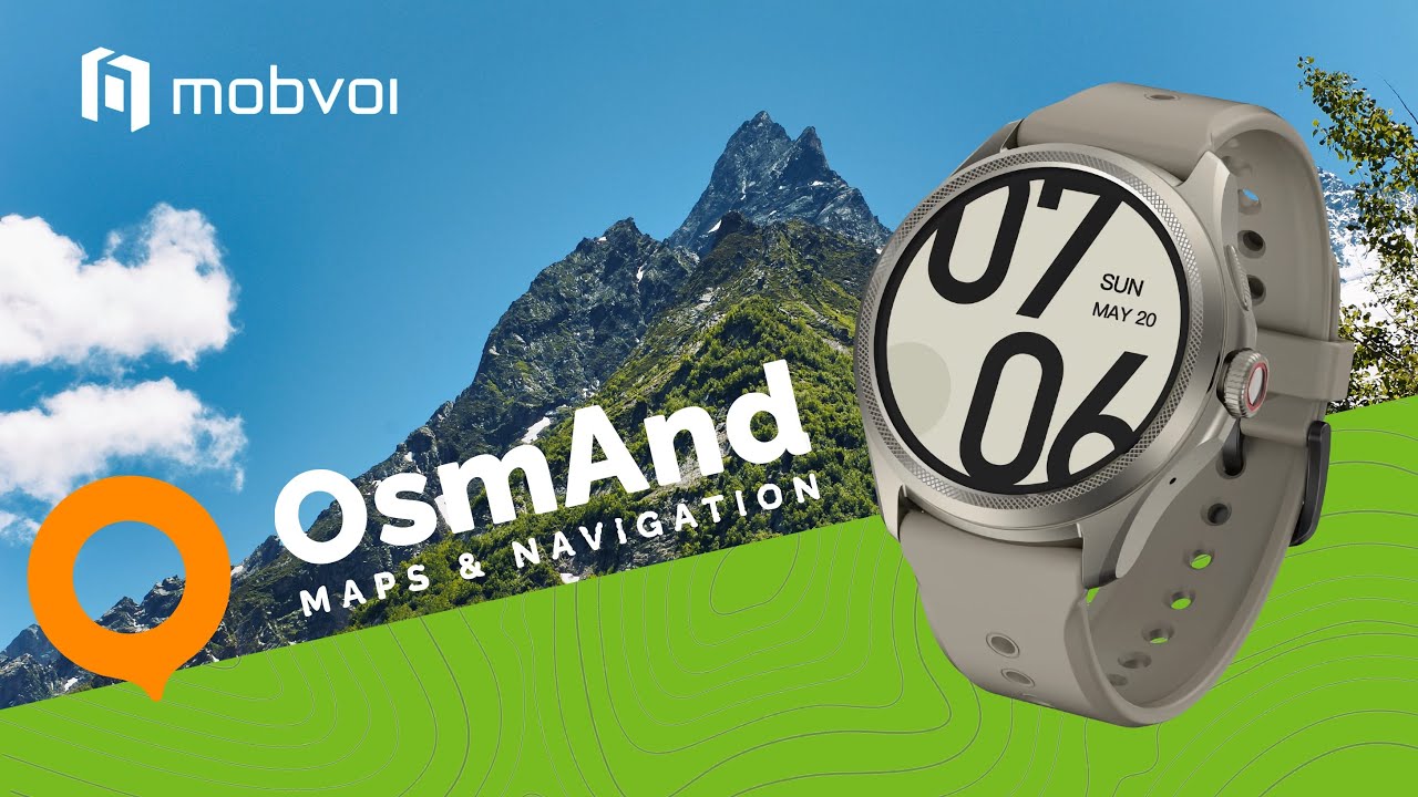 Карты Osmand на умных часах Ticwatch Pro 5 на Google Wear OS