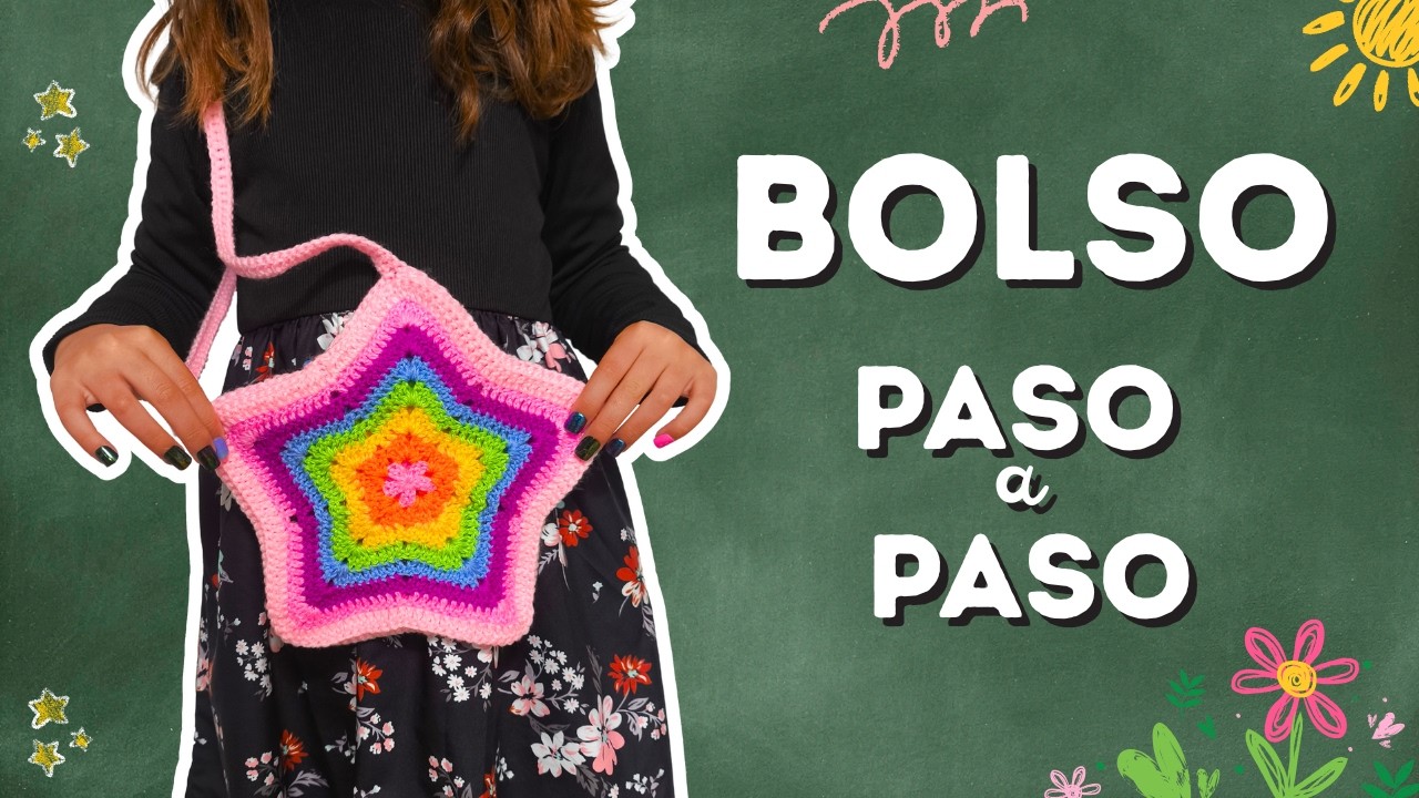 ¡Teje tu propio bolso estrella a crochet! 🌟 Tutorial paso a paso