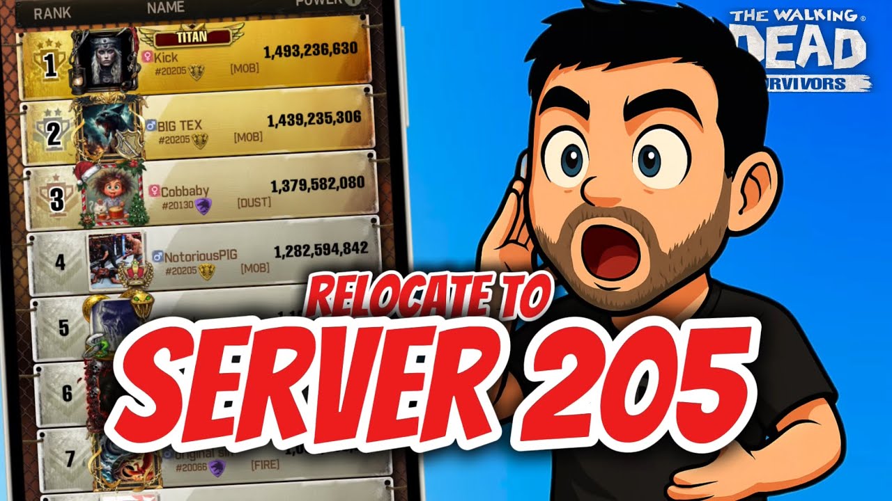 Switch to Server 20205! Big surprise + ranking check | TWD Survivors