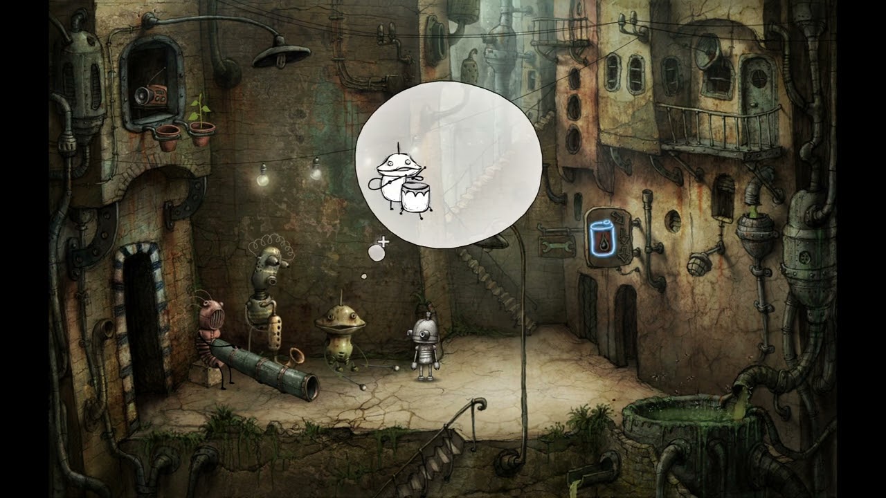 Machinarium small town1 backgammon
