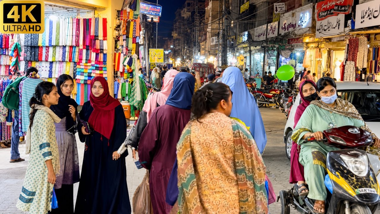 Experience Lahore&rsquo;s Market Life 🇵🇰 | Walking Through Pakistan&rsquo;s Shopping Capital in 4K