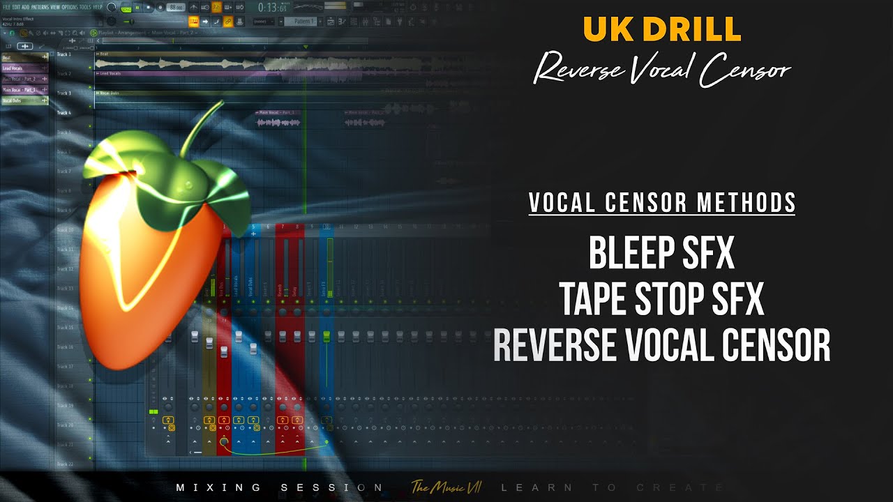 UK Drill Reverse Vocal Censor Tutorial (FL Studio 20)