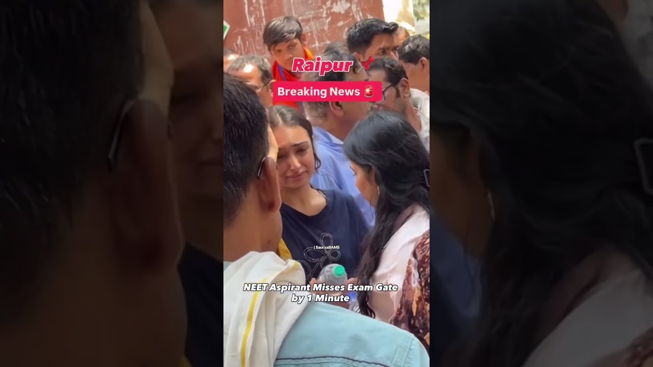 NEET Aspirant Misses Exam Gate by 1 Minute 😭💔 #neet #neet2026 #mbbs #yt #pw #viral #shorts #nta